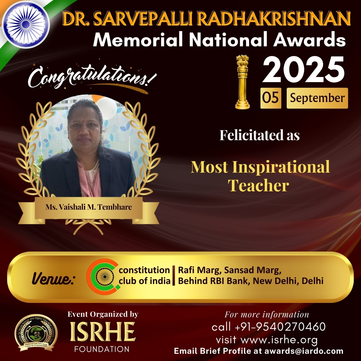 Ms. Vaishali M. Tembhare